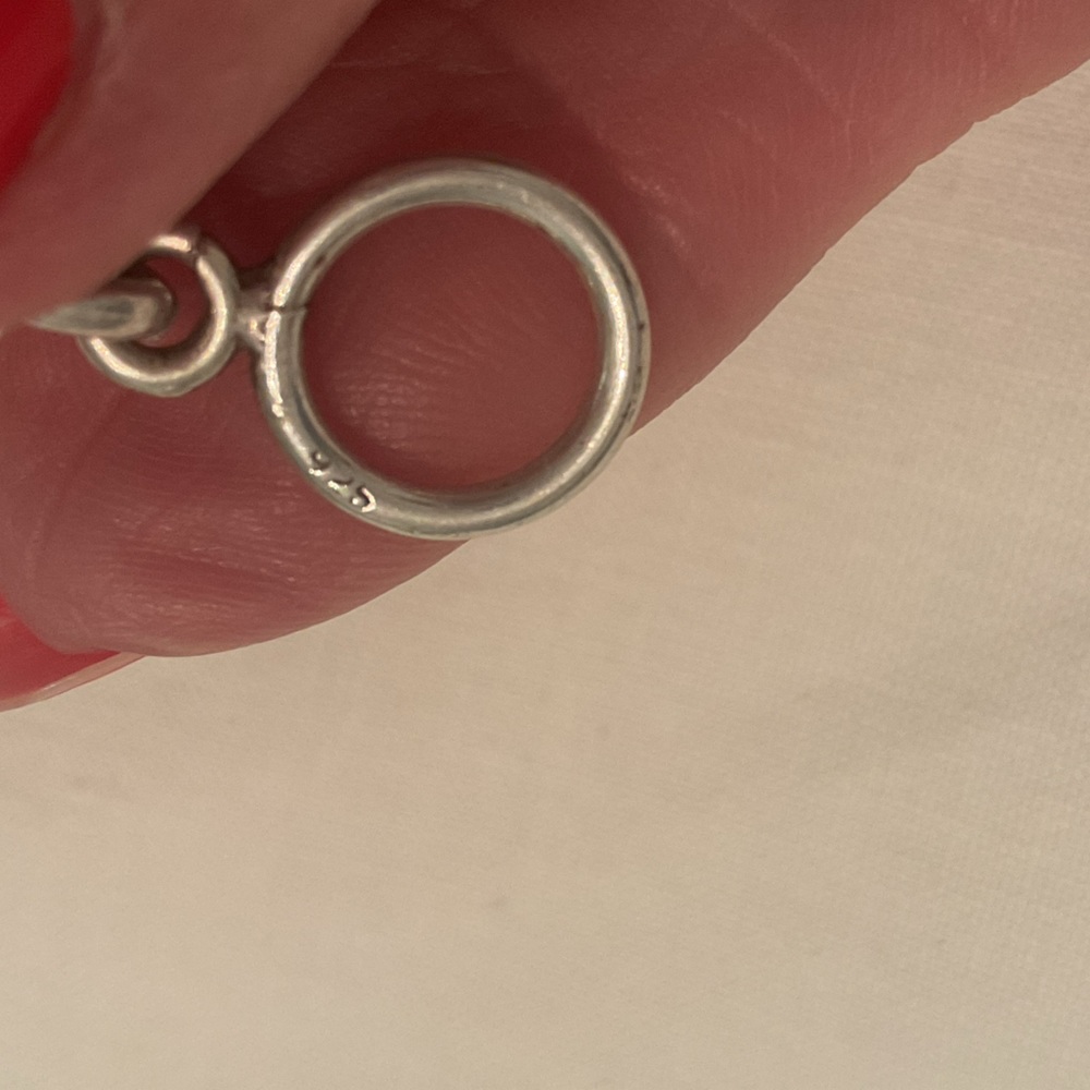 Vtg. 925 Solid Sterling Silver Multi-Stone Toggle… - image 6